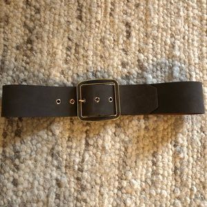 Leather and suede belt